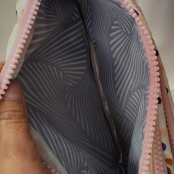 SPORT Pink Polka Dot Crossbody Bum Bag Multiple Zip Pockets - Picture 6 of 10